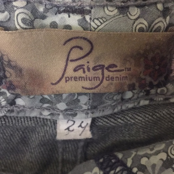 Paige Denim Distressed Black Denim Shorts - Picture 4 of 6